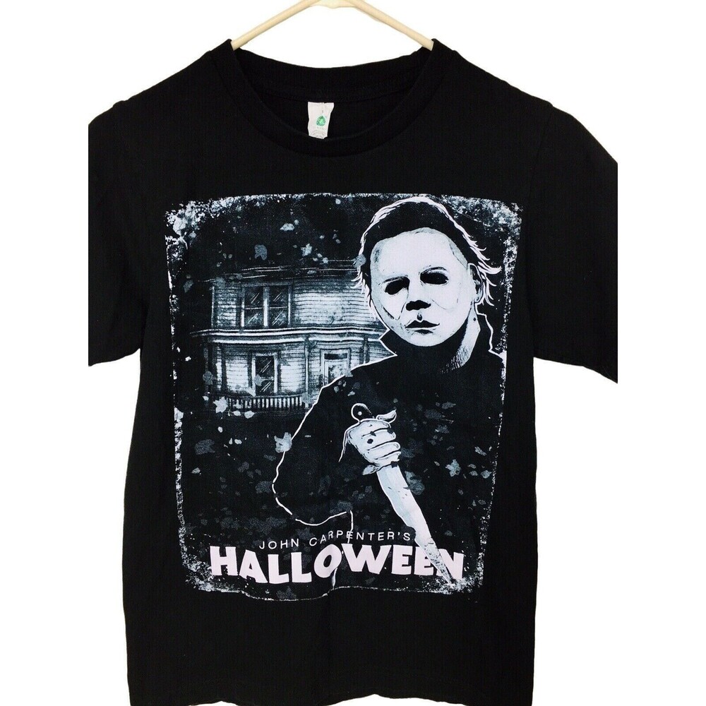 VTG 90s Horror Michael Myers Classic Halloween Knife Scary Movie T-Shirt Small